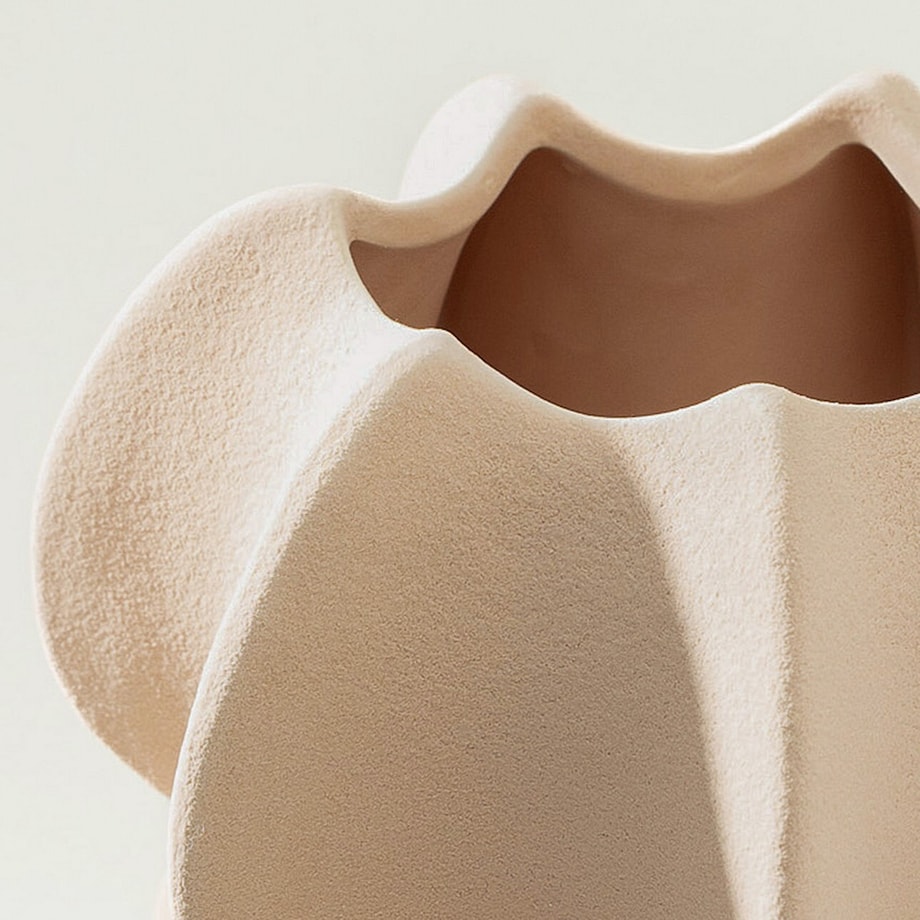 Wazon kamionkowy Petal Pink II 15x17 cm, 15x15x17 cm