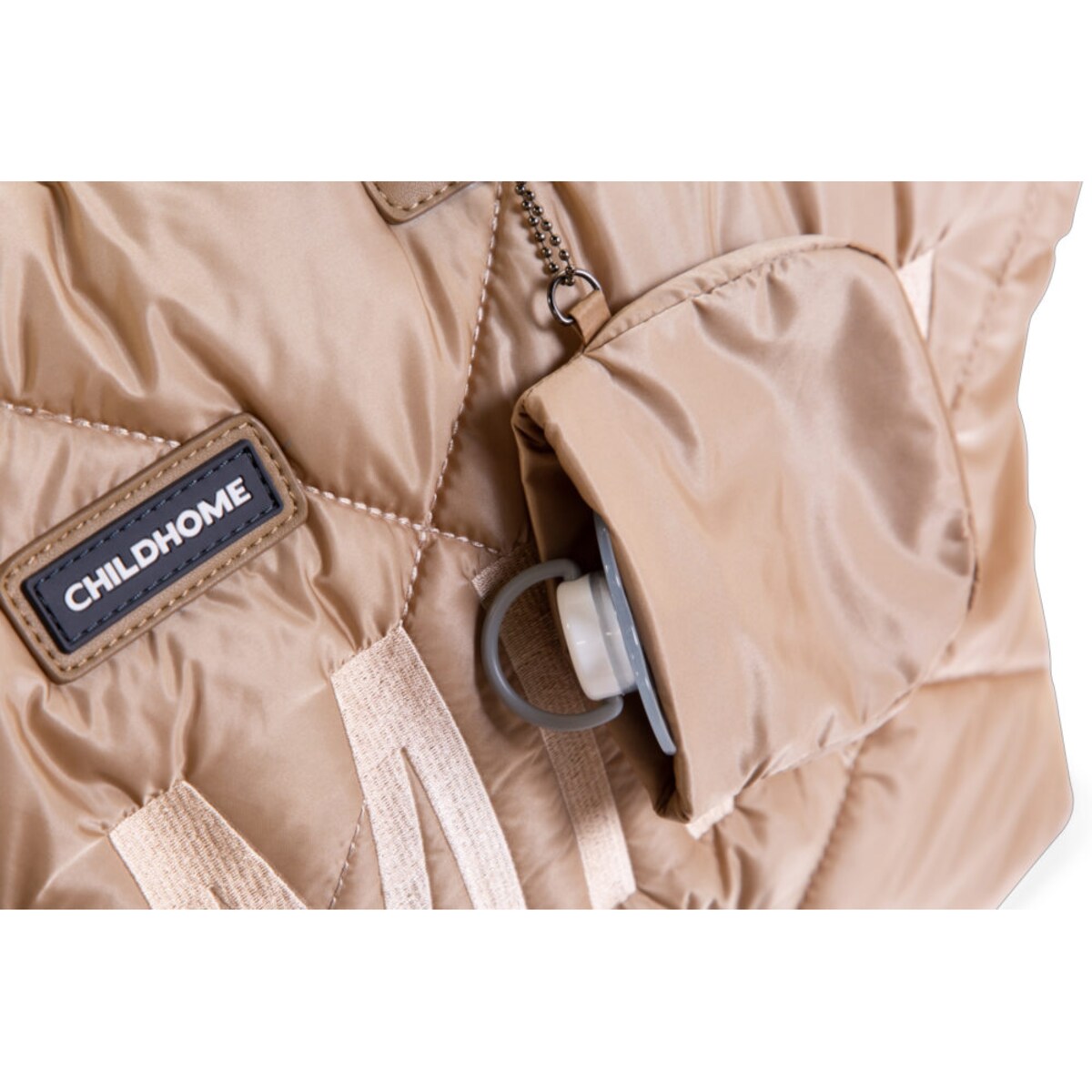 Childhome Torba Mommy Bag Pikowana Beżowa