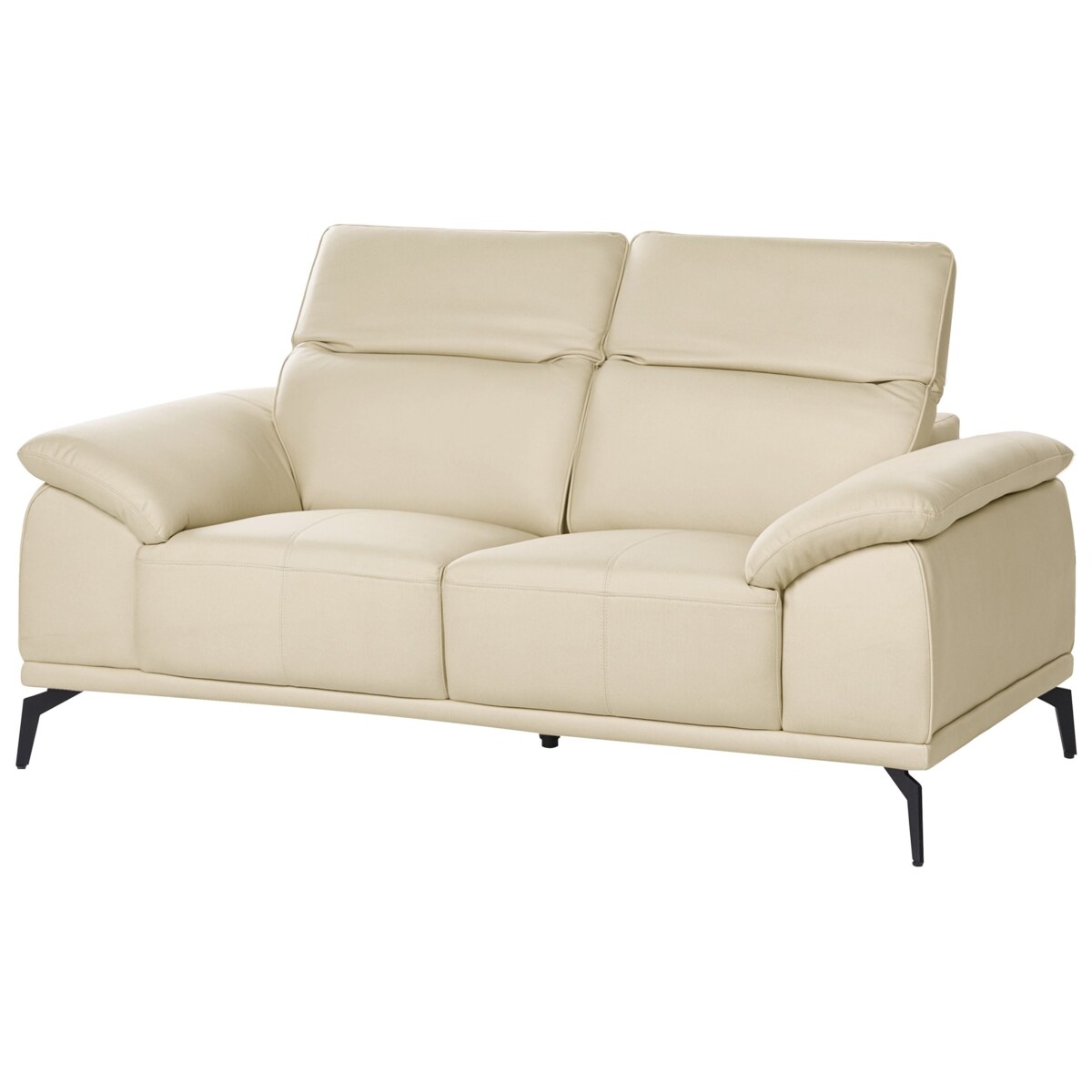 Komplet wypoczynkowy dla 6 osób VEJEN Ekoskóra Beżowy