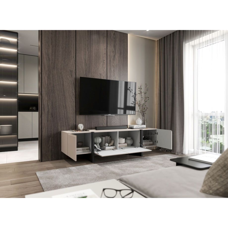 Oryginalna Szafka RTV Kenzo Komoda RTV Boho Kaszmir Mat 180 cm