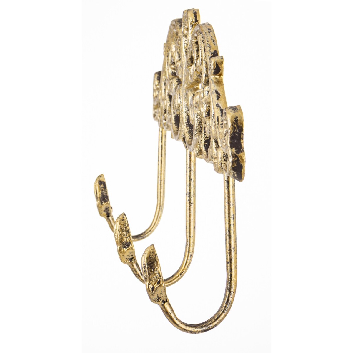 Wieszak ścienny metalowy 19,5x38x6 cm GANSO potrójny