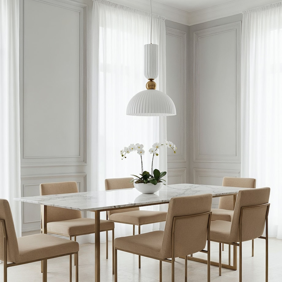 Lampa sufitowa wisząca Light Prestige Piega biały 1 x E27 1 szt.