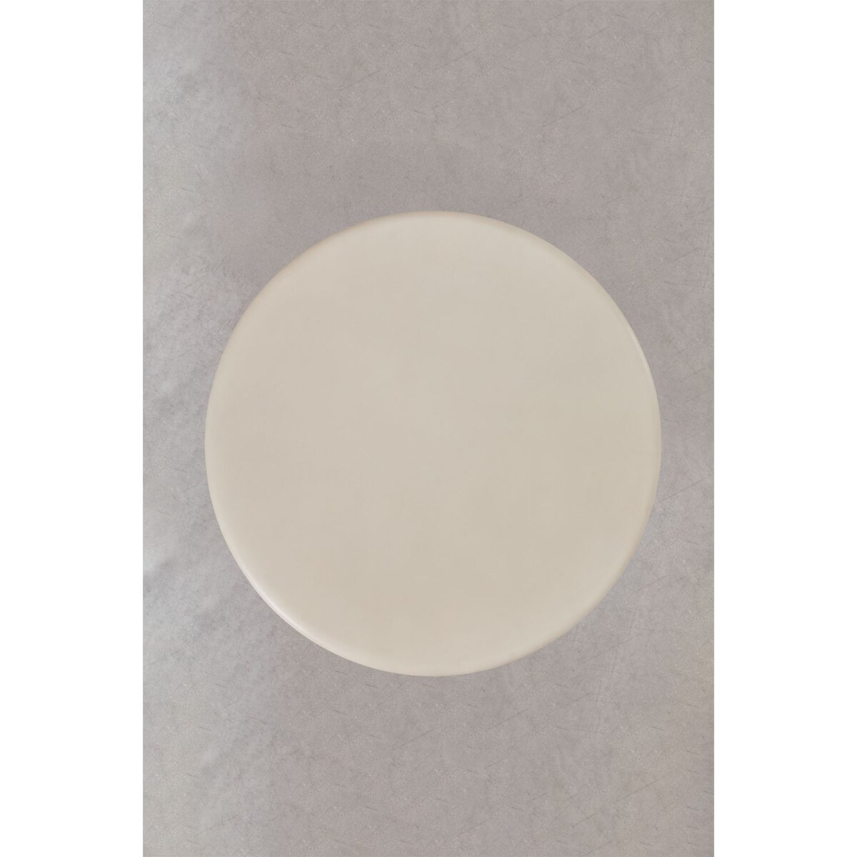 Okrągły stół do jadalni z cementu Namara kremowy Ø120 cm