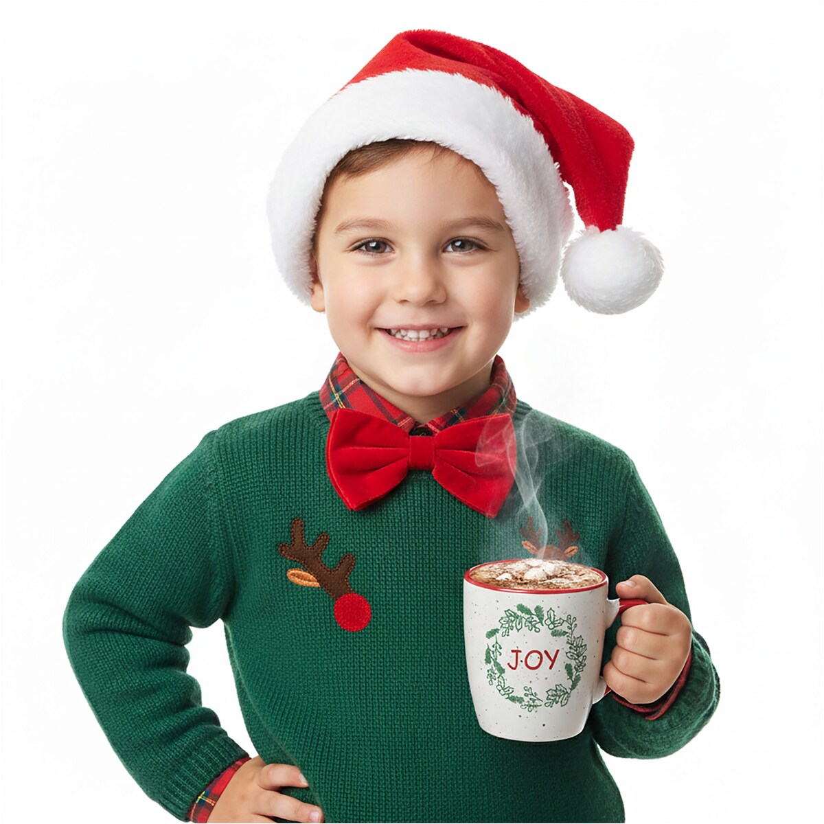 Zestaw Kubków Świątecznych Kamionkowy 4 X 200 Ml