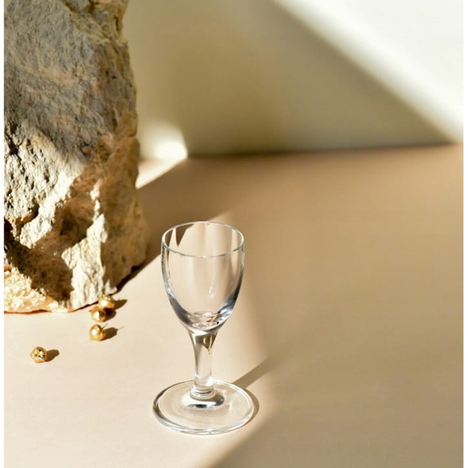 Kieliszki Krosno Prima Lumi do Wódki Likieru Nalewek 6 szt 25 ml na Nóżce