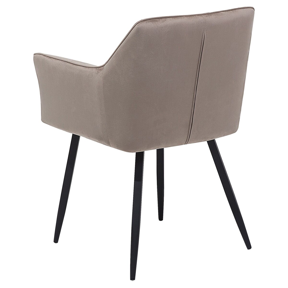 Zestaw 2 krzeseł welurowy beżowoszary JASMIN