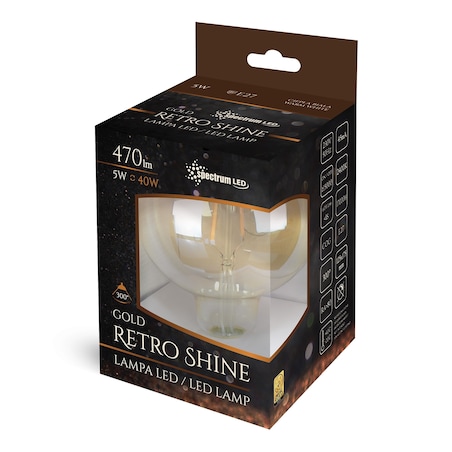 Żarówka Led Ozdobna Loft Ciepła E27 230V 5W Edison