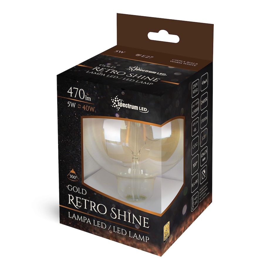 Żarówka Led Ozdobna Loft Ciepła E27 230V 5W Edison