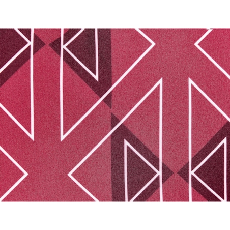Zestaw 2 poduszek ogrodowych MEZZANO Wzór geometryczny 40 x 60 cm Fuksja