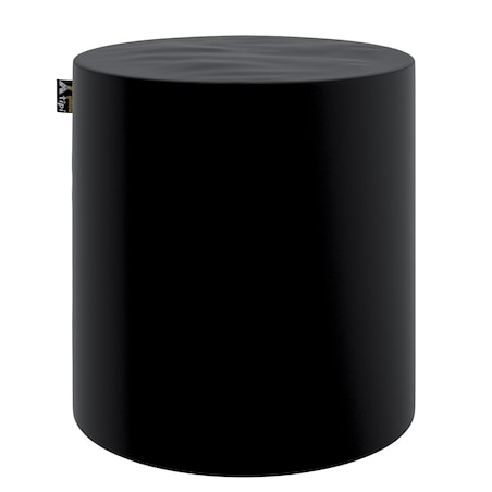 Puf Bobby, głęboka czerń, ø40, wys. 40 cm, Posh Velvet