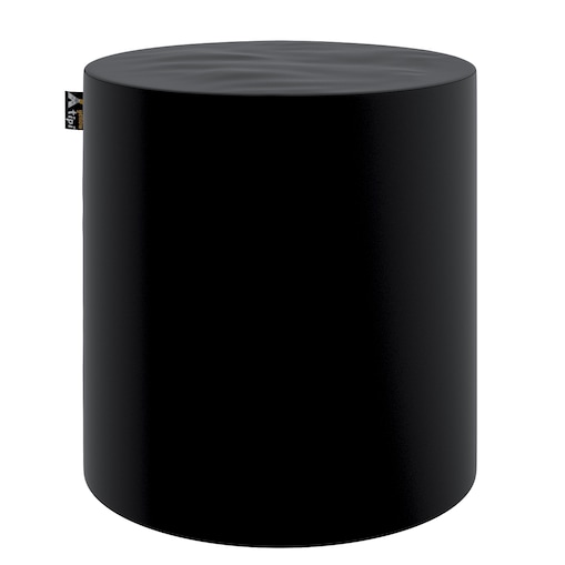 Puf Bobby, głęboka czerń, ø40, wys. 40 cm, Posh Velvet