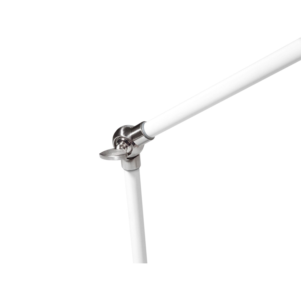 Lampa biurkowa regulowana metalowa biała HELMAND