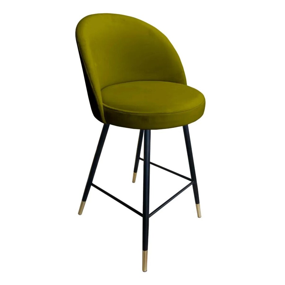 Hoker niski TANEW BL VELVET GOLD oliwkowy