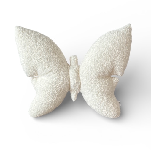 Poduszka dekoracyjna Motyl ecru boucle