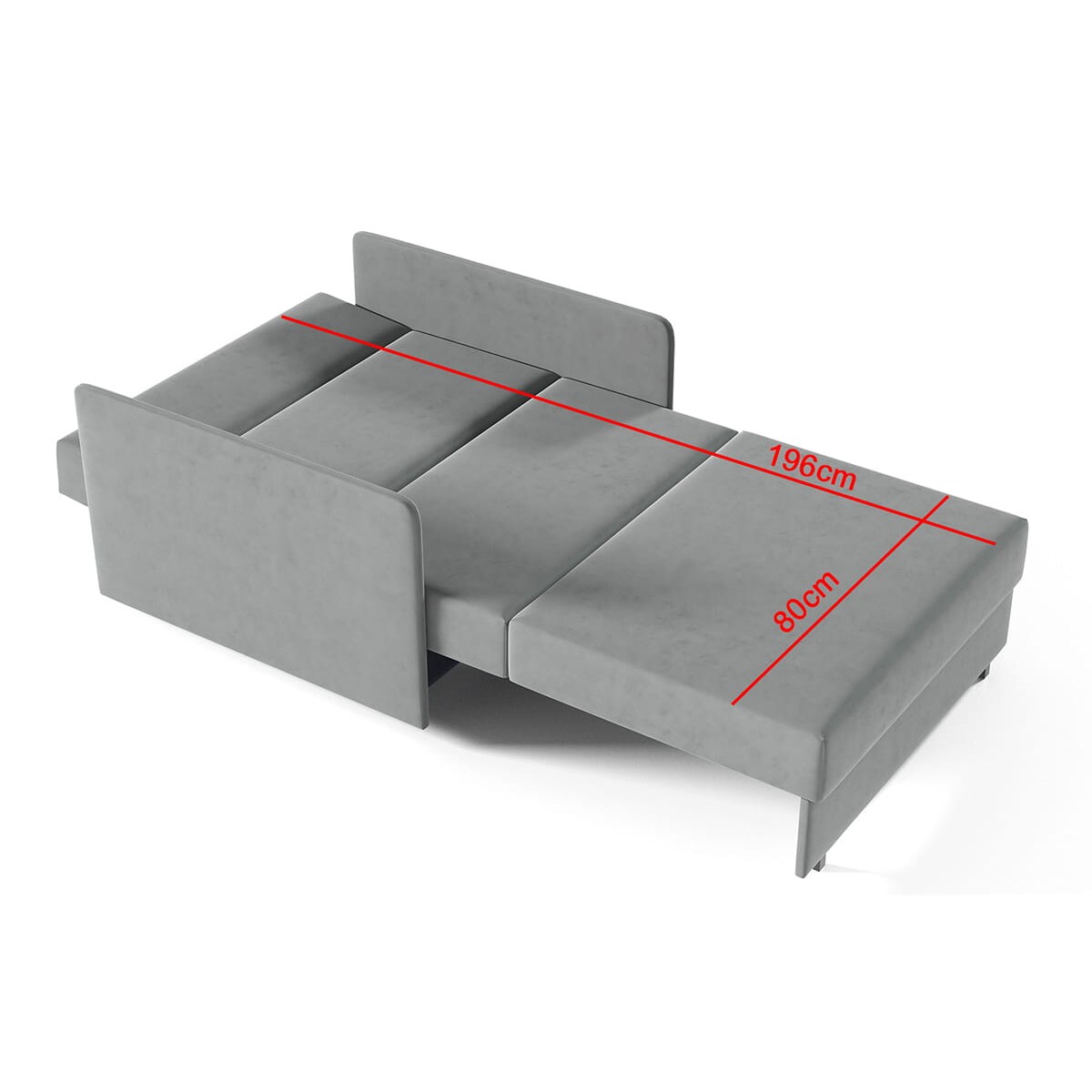 Sofa fotel rozkładany Amerykanka York I pikowana tkanina Kronos 35