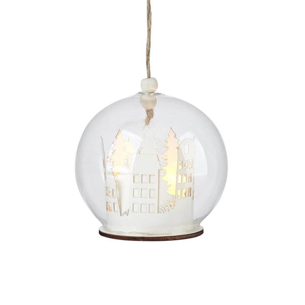 Stołowa dekoracja świąteczna Myren kula LED 0,06W biała ciepła