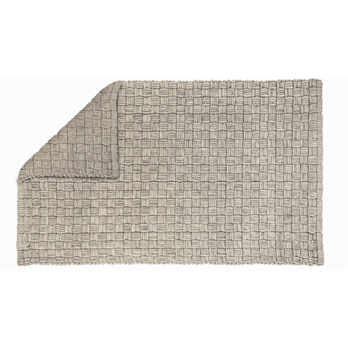 Kleine Wolke Matino ręcznie tkany dywanik łazienkowy 60x100 cm beż macadamia nić szenilowa