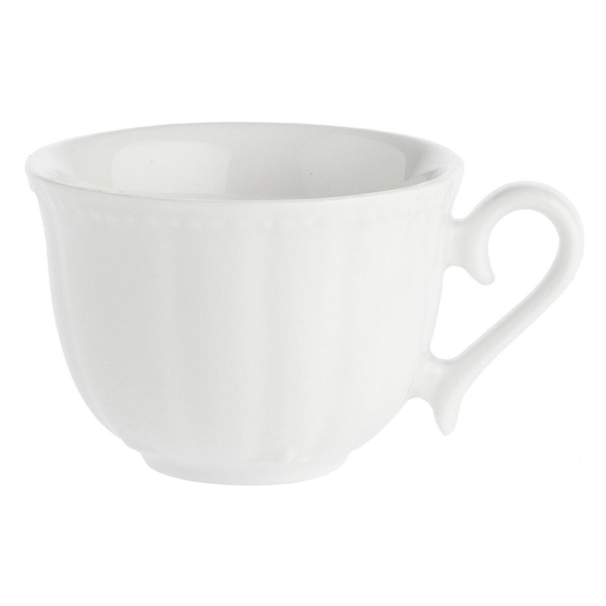 Zestaw 6 filiżanek do kawy ze spodkiem Ducale - Biały, 80 ml