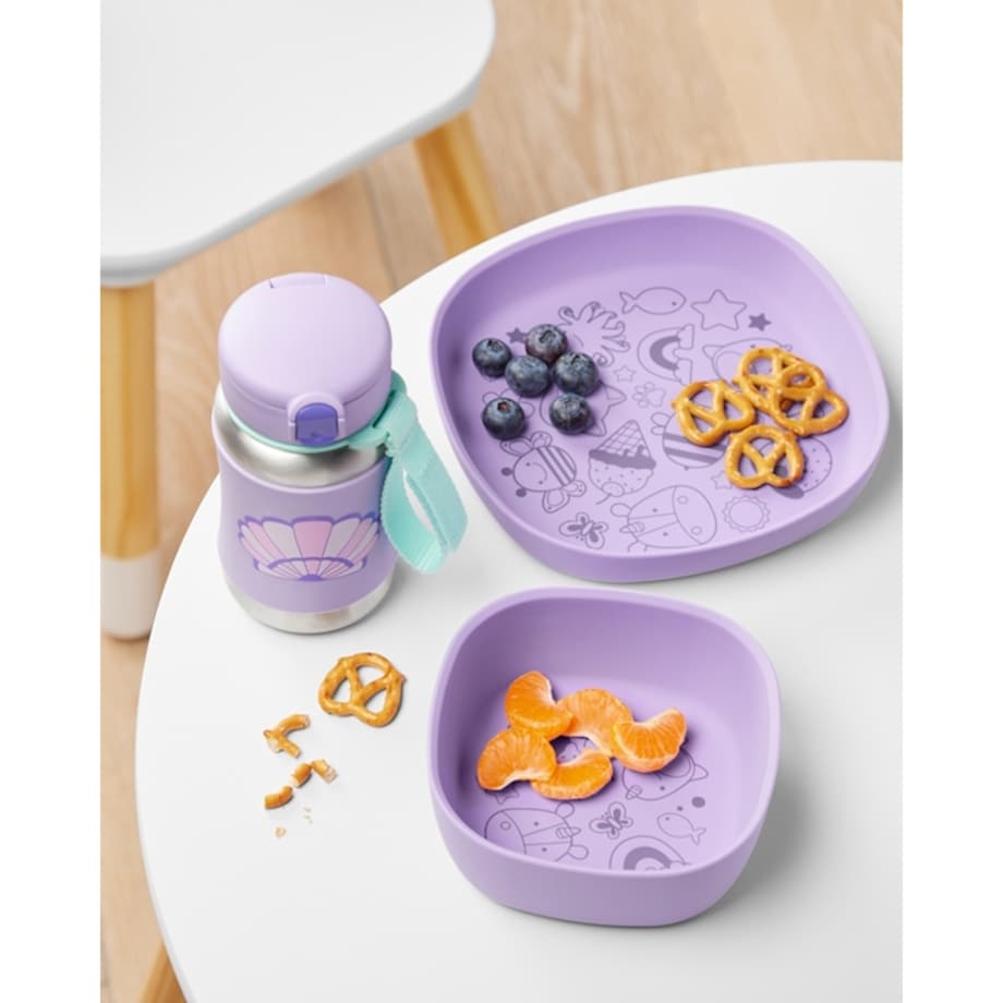 Skip Hop Talerzyk dla Dziecka Silikonowy Squad Purple