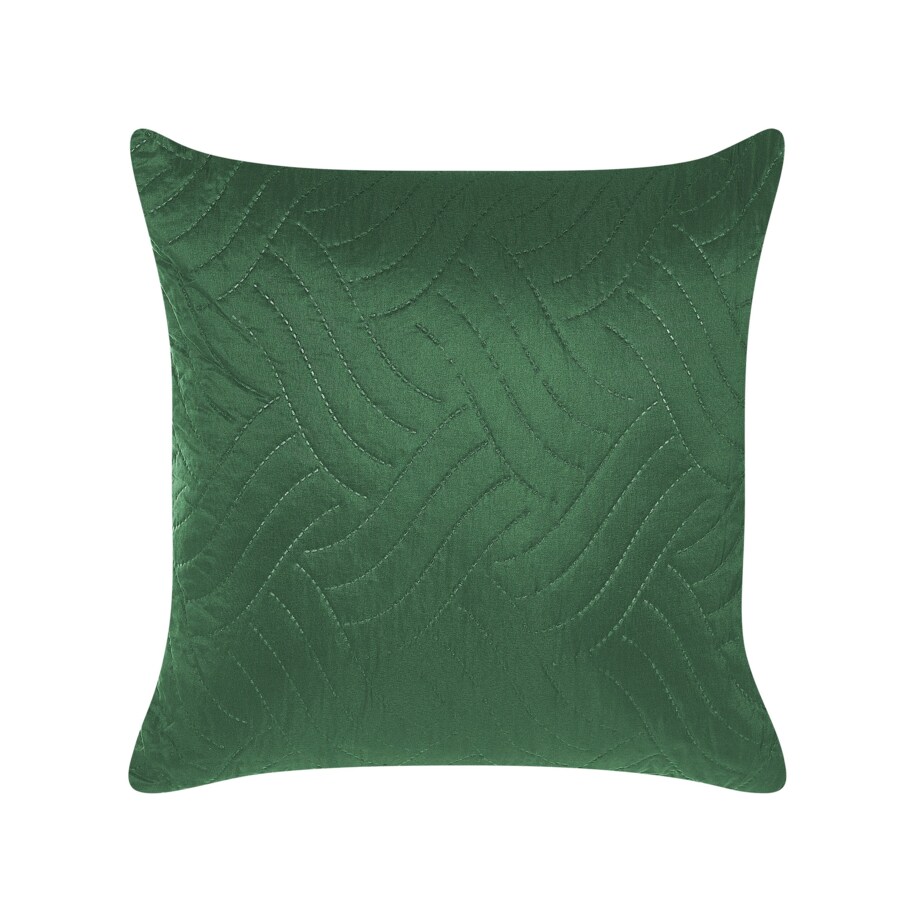 Komplet narzuta z poduszkami tłoczony 200 x 220 cm zielony BABAK