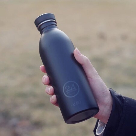 24BOTTLES URBAN BOTTLE butelka na wodę 500 ml, Stone Tuxedo Black