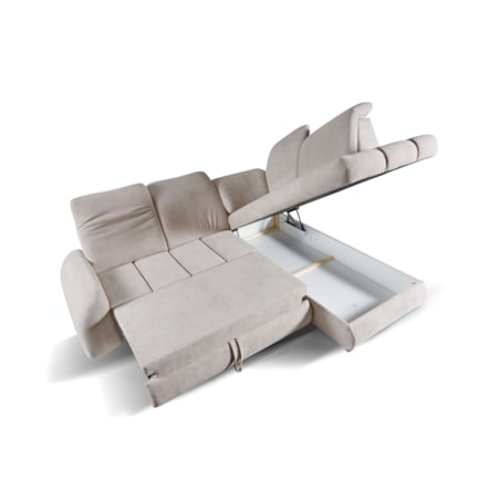 Wygodny Narożnik ONLY z regulowanym zagłówkiem, prawostronny