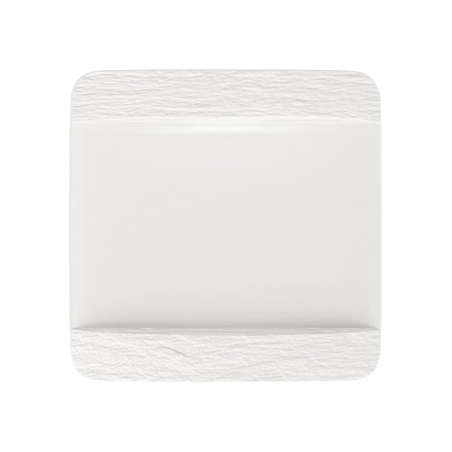 Talerz do serwowania kwadratowy Manufacture Rock blanc, 28 x 28 cm, Villeroy & Boch
