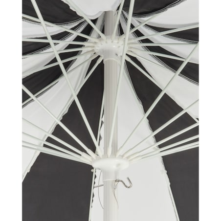 Parasol ogrodowy 245 cm MINOA Czarny/ biały