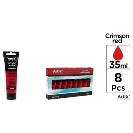 farba akrylowa crimson red artix pp639-11, 35ml