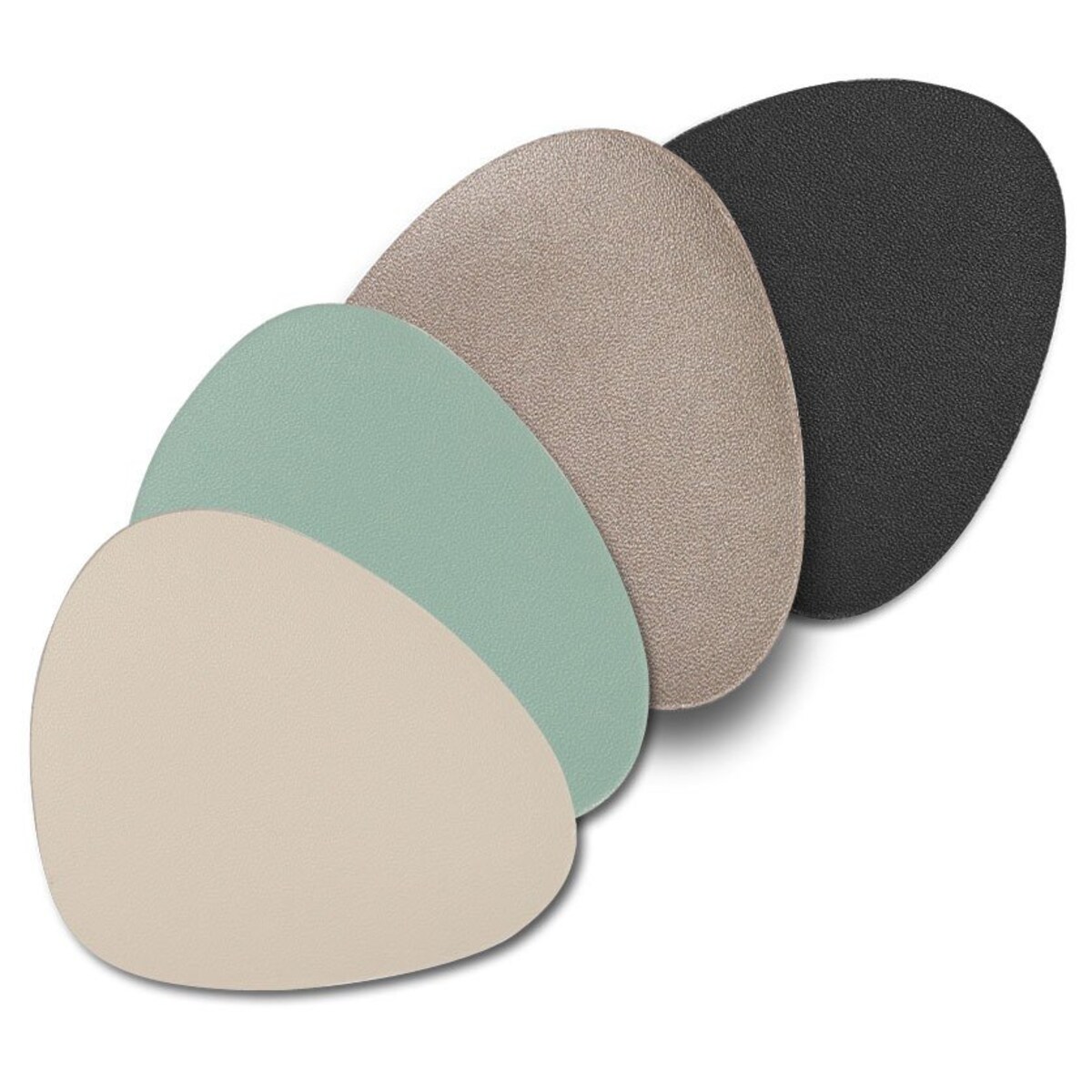 Podstawki pod szklanki, 6 sztuk ze skóry syntetycznej, ZELLER