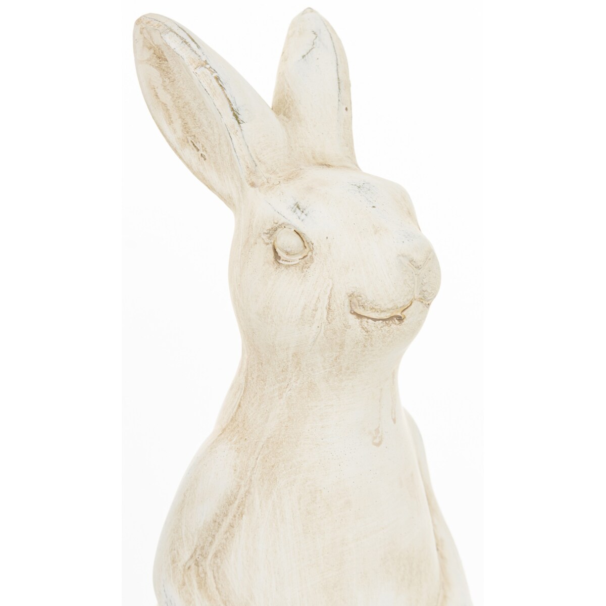 Dekoracja - beżowa ceramiczna figurka królika 24x10x10 cm small