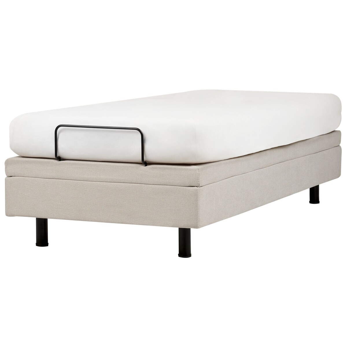 Łóżko regulowane bez zagłówka DUKE II 90 x 200 cm Jasnobeżowy