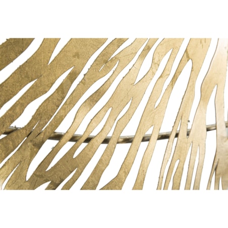 Dekoracja ścienna Iris Verticale, kolor złoty, żelazo, 115 x 64 cm, styl glamour, do salonu i przedpokoju, Mauro Ferretti