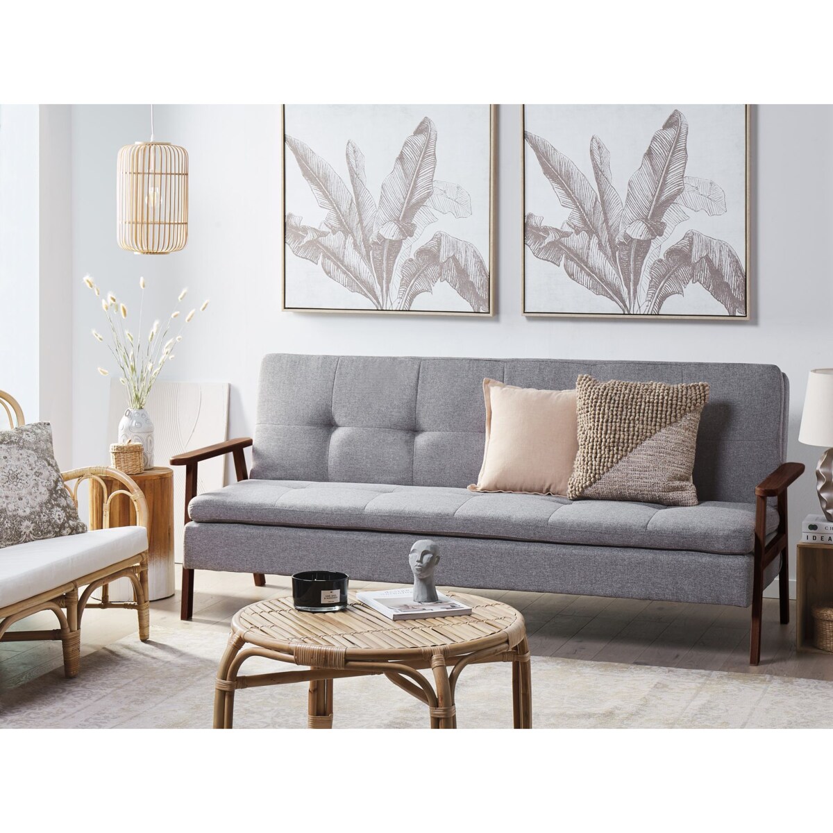 Sofa rozkładana TJORN Jasnoszary