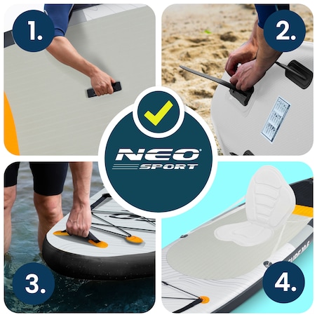 Deska SUP do pływania pompowana Paddle Aquasurf 320cm Neo-Sport