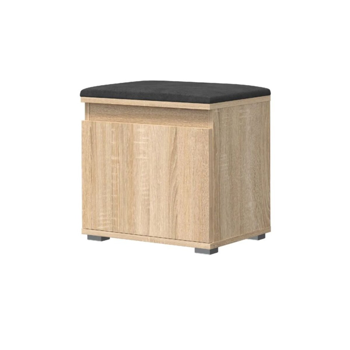 Szafka na buty z siedziskiem i wieszakiem SINGAPUR 50 dąb sonoma/szara