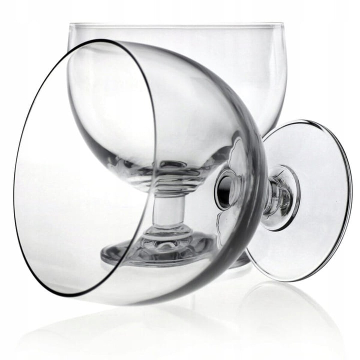 Pucharki Czarki na Lody Desery Szklane Krosno Tasting 6 szt Klasyczne Zestaw