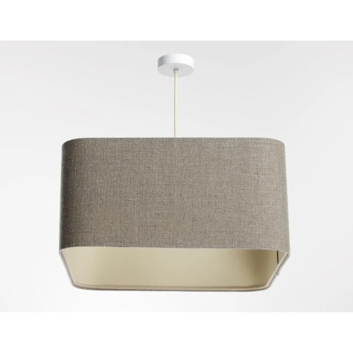 Lampa wisząca KWADRO LEN 003-40w25 beżowa