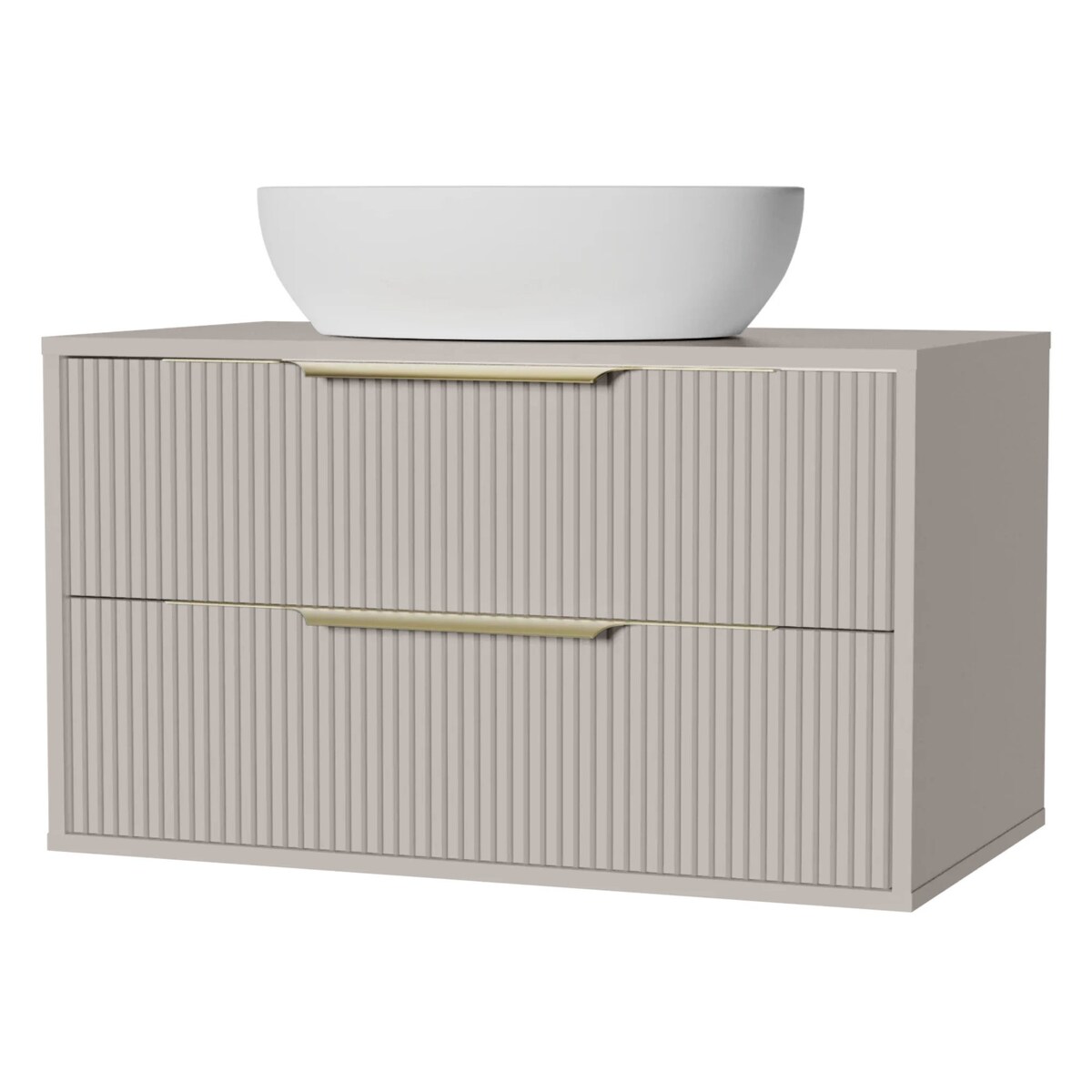 Komoda szafka łazienkowa ryflowana kaszmir Avola