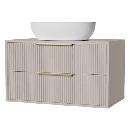 Komoda szafka łazienkowa ryflowana kaszmir Avola