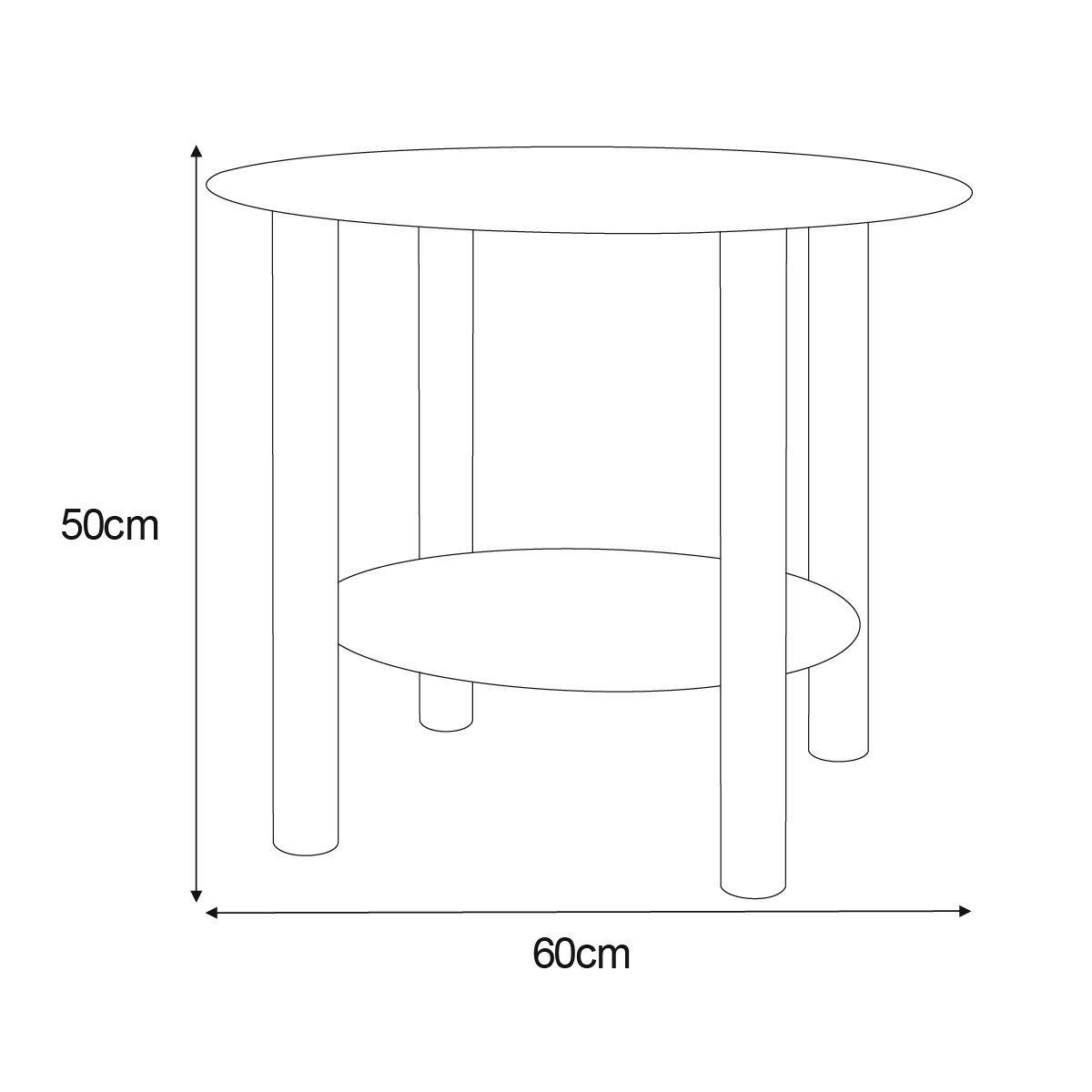 Meble dekoracyjne KS-09 STOLIK z serii KAJA HOME