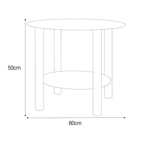 Meble dekoracyjne KS-09 STOLIK z serii KAJA HOME