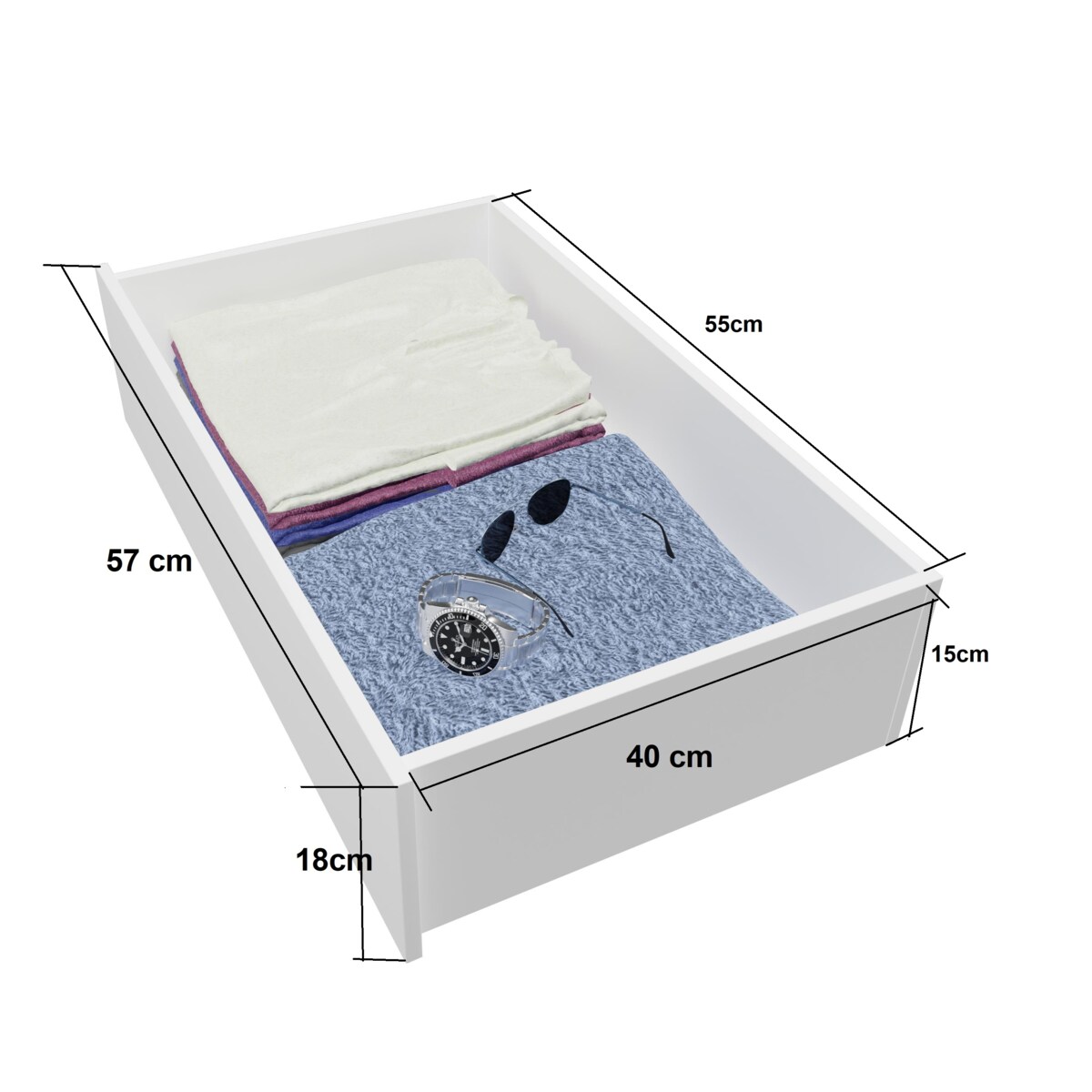Szafa przesuwna COMODO V200 z lustrem do przedpokoju, sypialni, biura-biała