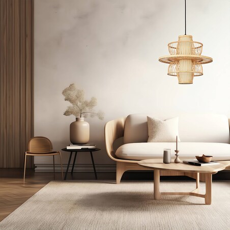 Lampa wisząca Light Prestige Astra drewno 1 x E27 1 szt.