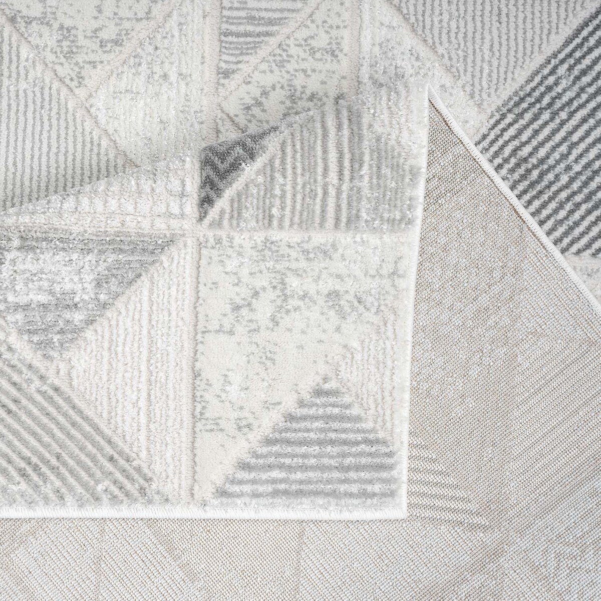 Dywan strukturalny geometryczny Antique 2310 Szary 200x290