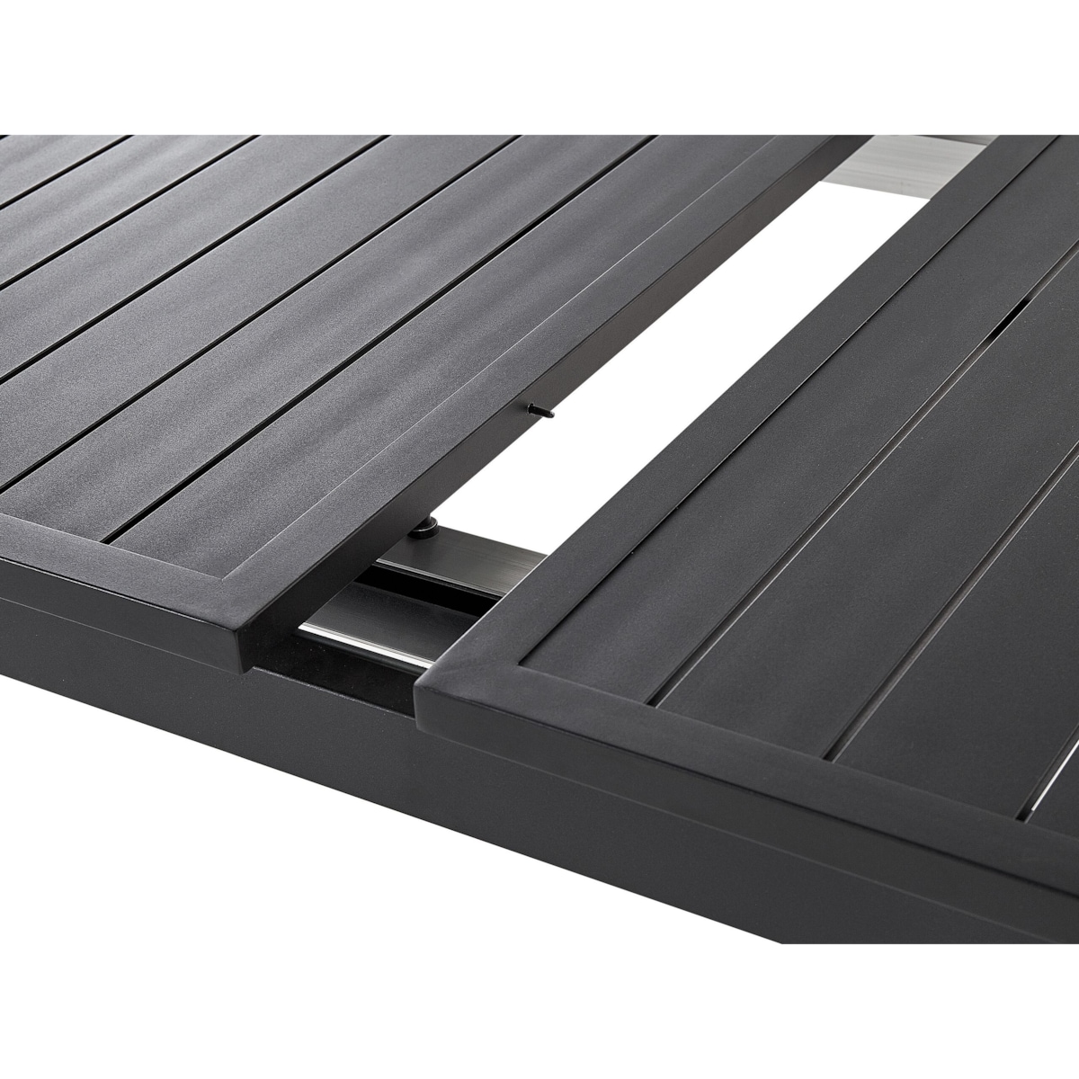 Stół ogrodowy rozkładany 180/240 x 90 cm czarny VALCANETTO