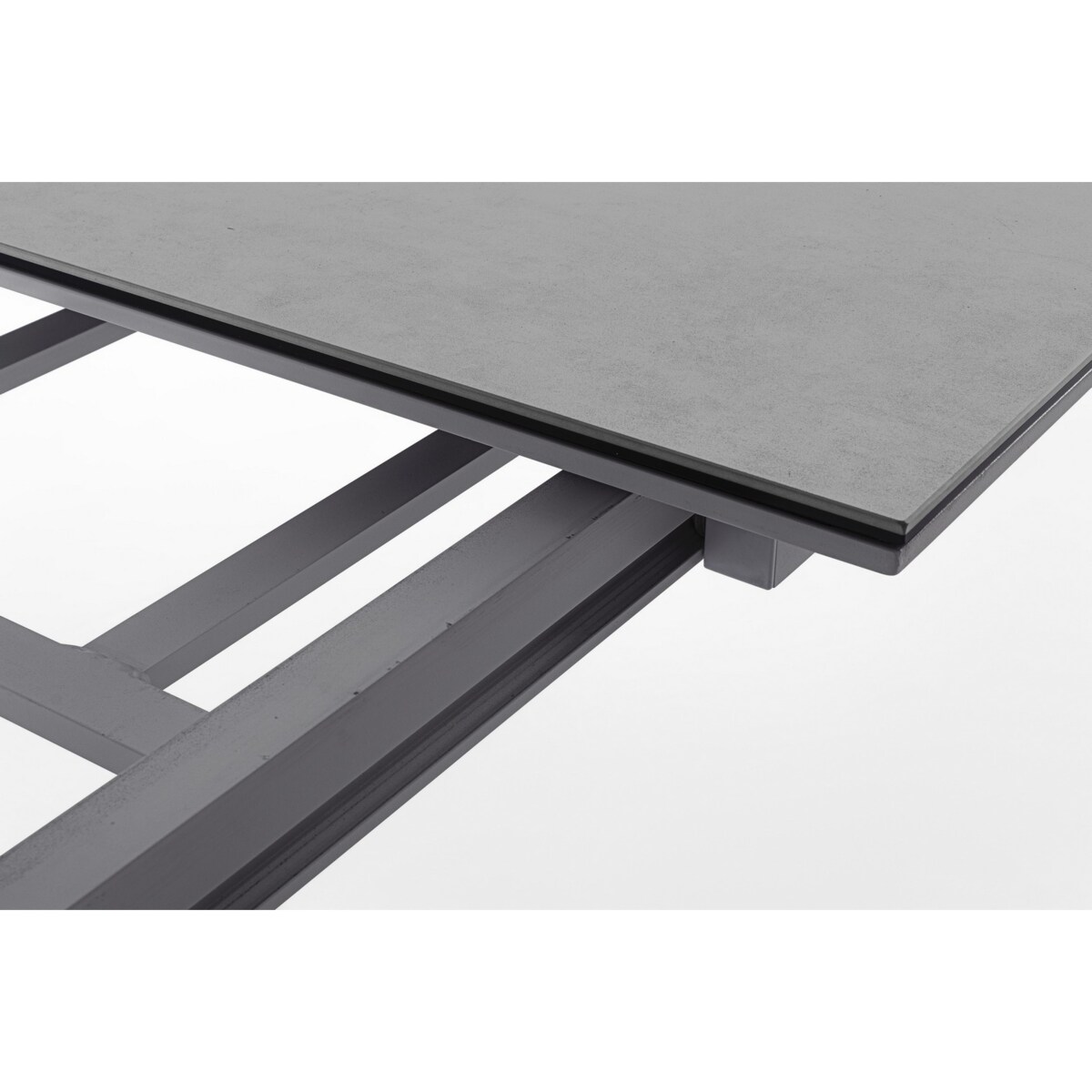 BIZZOTTO stół ogrodowy OTAVIO 220-340 ciemny szary