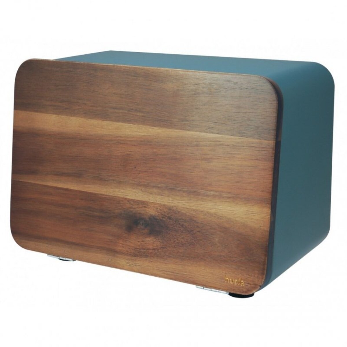 Chlebak Stalowy Z Pokrywą Akacjową Husla 73939