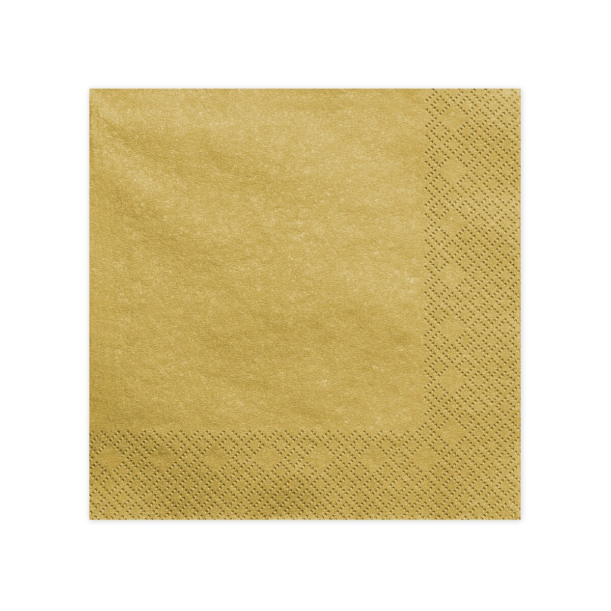 Serwetki trójwarstwowe, złoty met., 40x40cm (1 op. / 20 szt.)