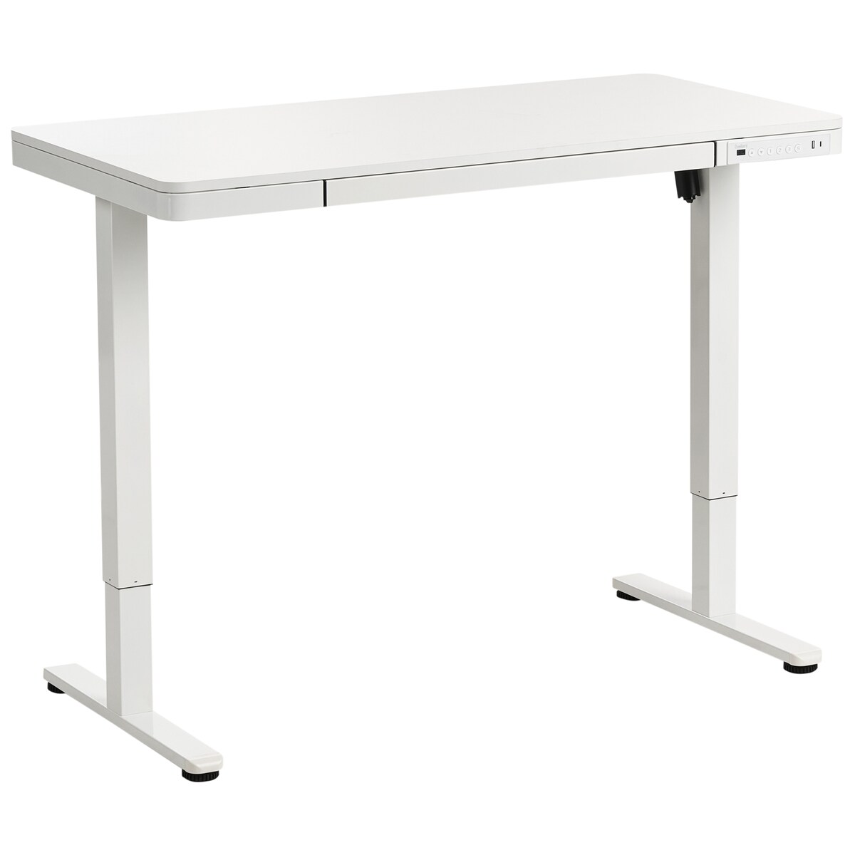Biurko regulowane elektrycznie PENLY Biały 120 cm 60 cm Z portem USB